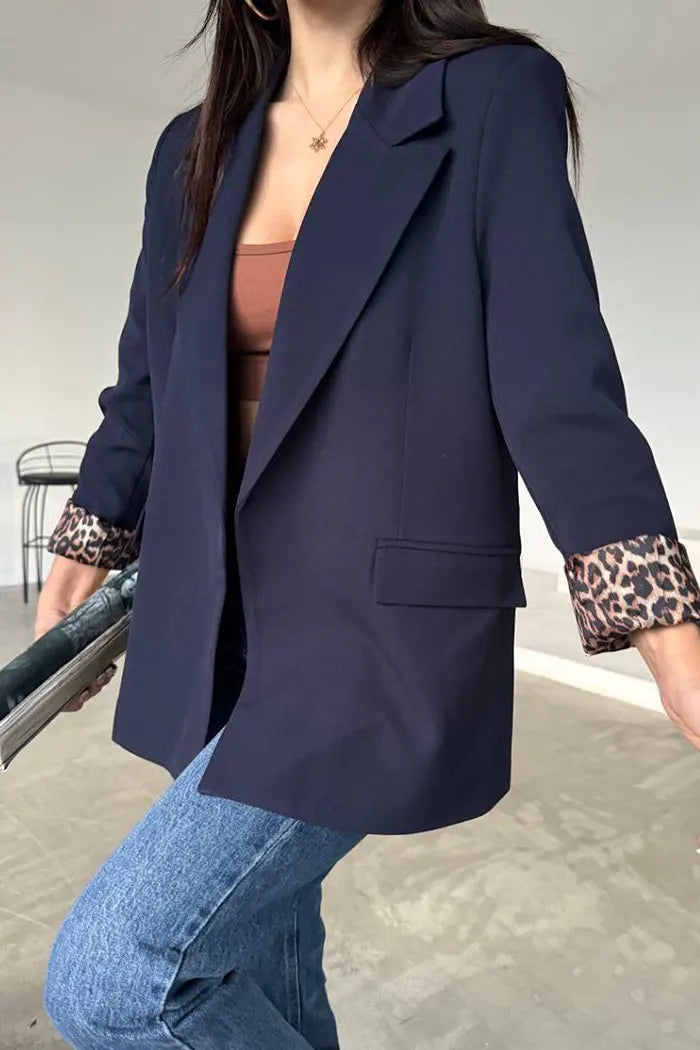 Blazer Veste Imprimé Léopard Blazer Lacoste Femme Discount
