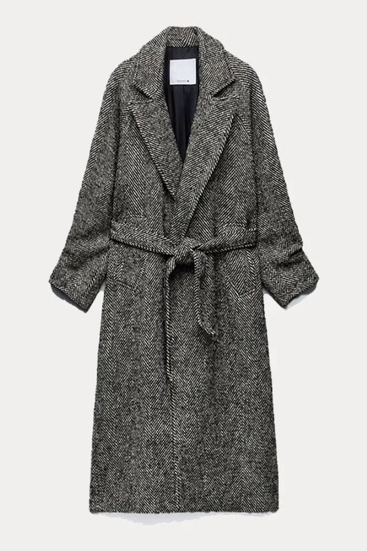 Manteau avec col à revers et manches longues (Taille XS)