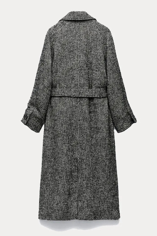 Manteau avec col à revers et manches longues (Taille XS)
