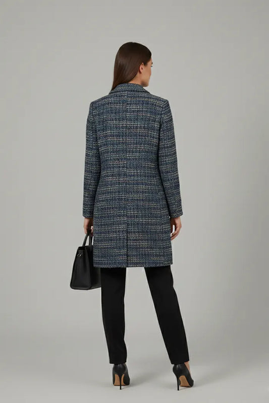 Manteau Court Oversize en Laine