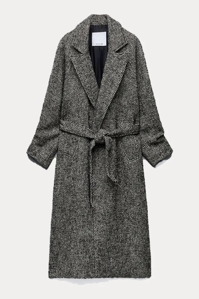 Manteau avec col à revers et manches longues (Taille XS)