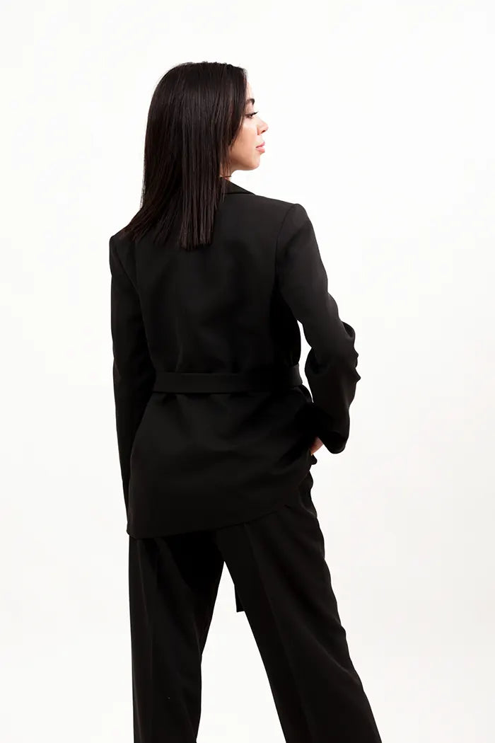 Ensemble costume noir avec Ceinture