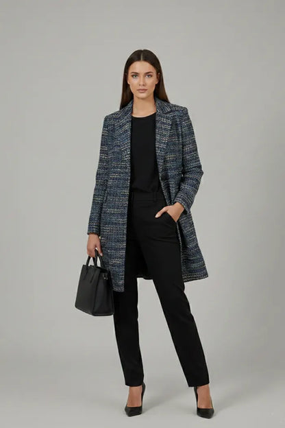 Manteau Court Oversize en Laine